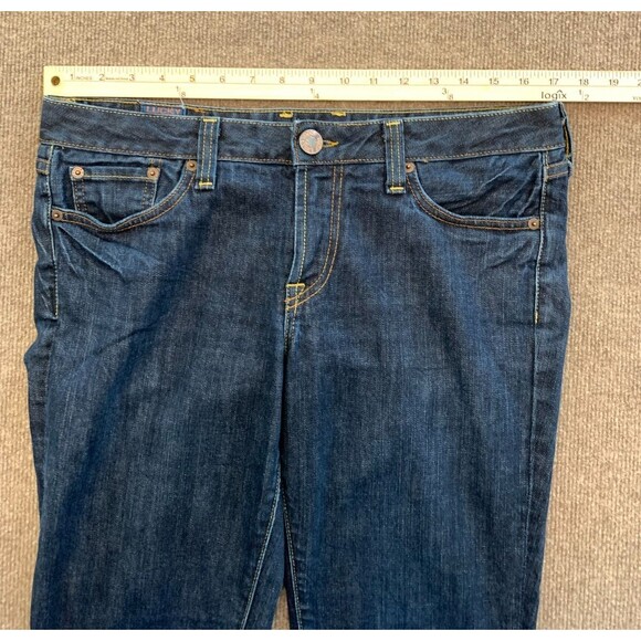 Lucky Brand Lola Bootcut Jeans Womens 10/30 Mid Rise Dark Indigo Wash USA Denim - Picture 4 of 9